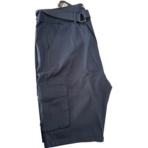 Blu Rock Men's Flex Stretch Cargo Shorts Navy 42 - Picture 4 of 8